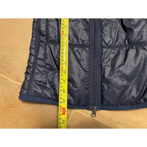 66 NORTH ICELAND dark navy blue vest puffer jacket womens size S small primaloft - Picture 3 of 9